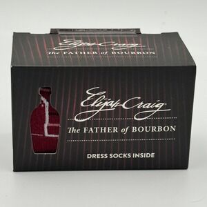 Elijah Craig Dress Socks The Father of Bourbon Kentucky Straight Whiskey‎ New